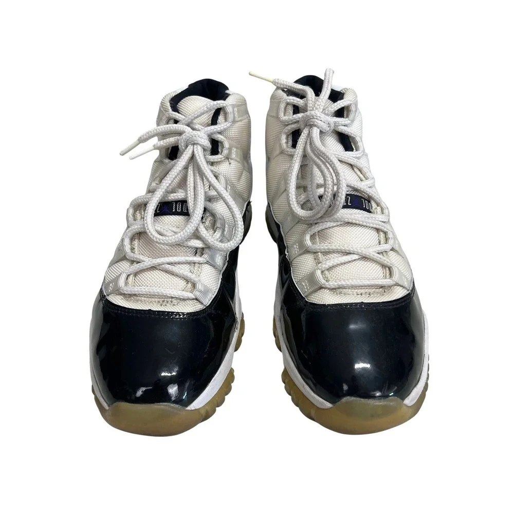 Air Jordan 11 Concord 2000 Vintage White Black 136046-101 Mens 10.5 *READ*